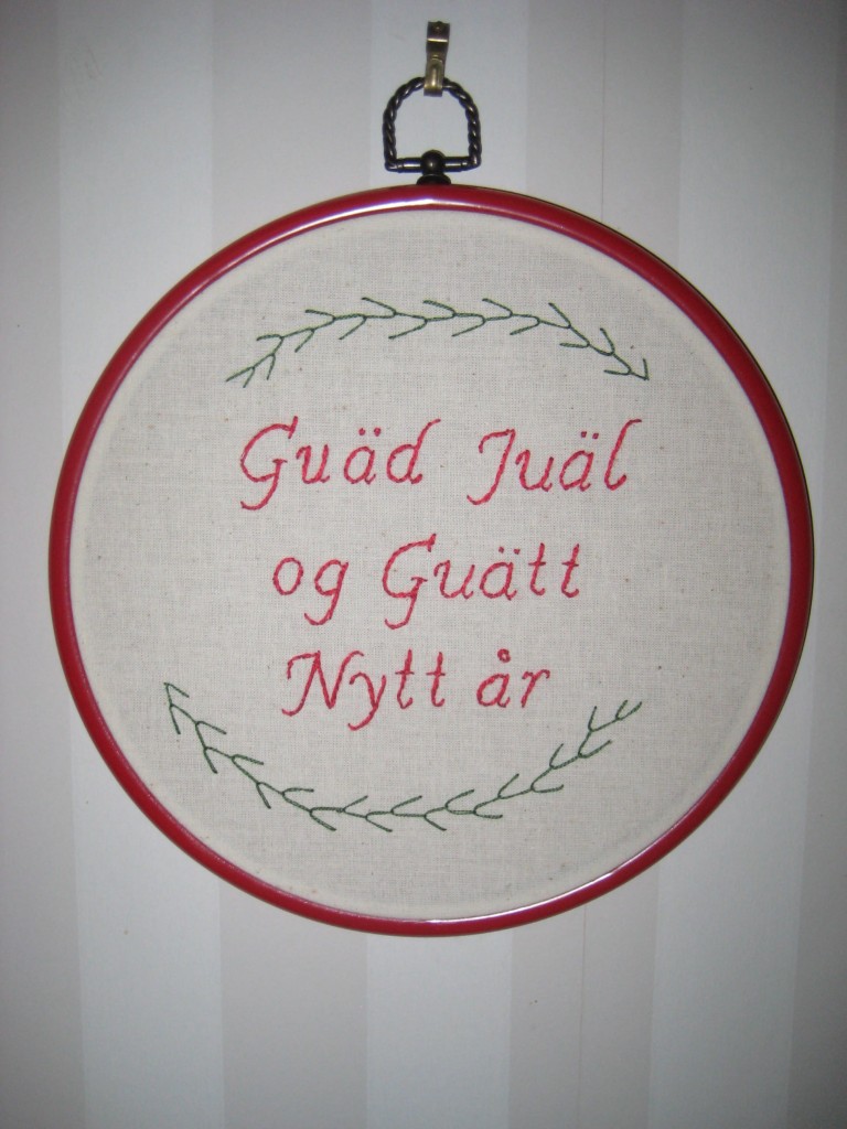 God Jul och Gott Nytt År
skrivet på " Ålvdalska "