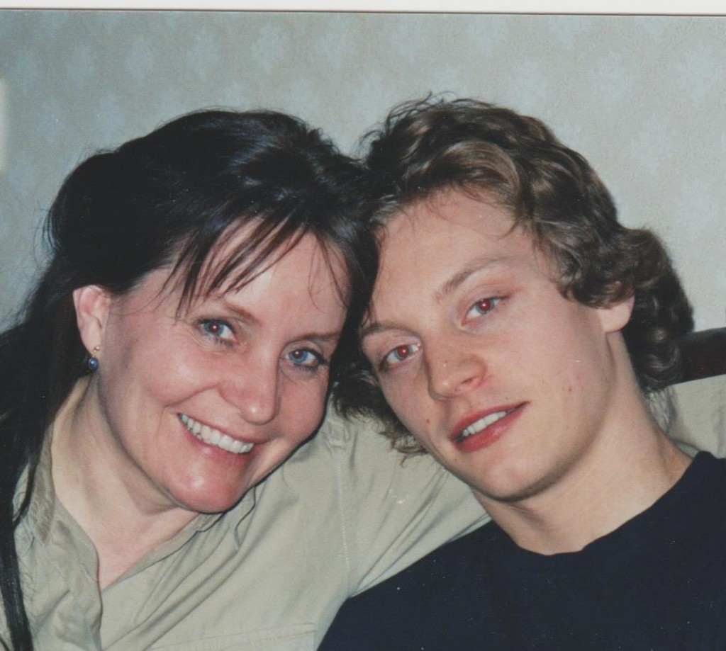 Jag och min son Billy som hjälpt mig med hemsidan
